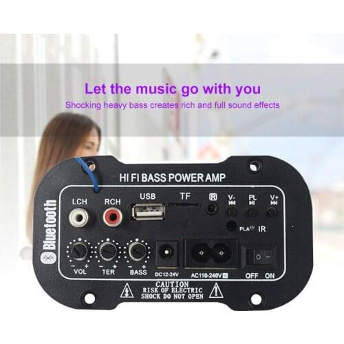 Digital Plug-in Bluetooth Amplifier Board 5-inch 220V Triple-use Digital Amplifier Motherboard Car Auto Accessories