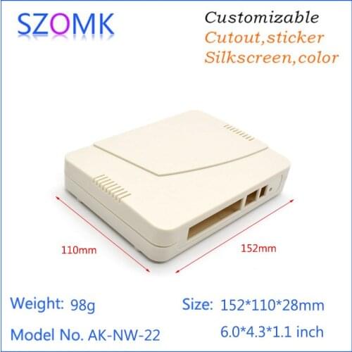 Szomk new router plastic electric boxes (4 pcs) 152*110*28mm swith abs case pcb enclosure instrument housing case control box