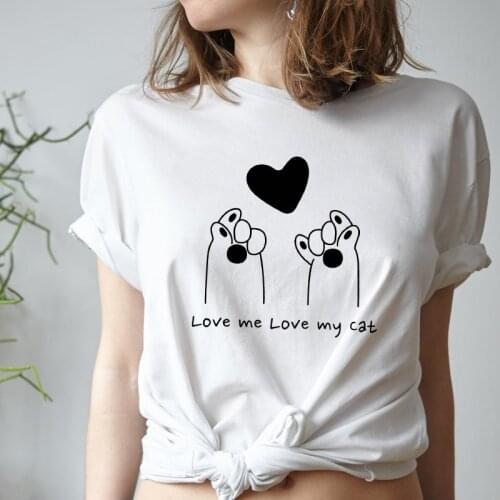 Love Me Love My Cat T-shirt Cute Cat Mom Gift Tshirt Funny Crazy Cat Lady Top Tee Shirt