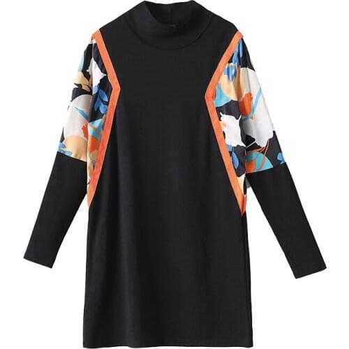 Womens big plus size L-5XL 2020 dress XXL XXXL 3XL XXXXL 4XL slim Casual loose blouses blusas long sleeves T-shirt dress clothes