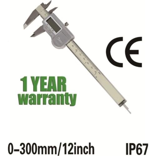 0-300mm IP67 Waterproof Digital Vernier Caliper Stainless Steel High Precision Good Quality Trammel Ruler