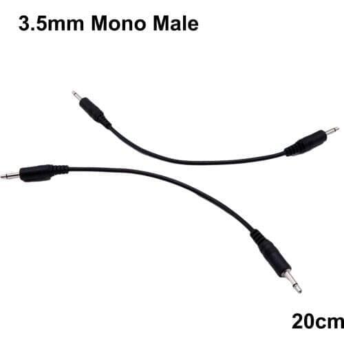 10pcs 3.5mm 1/8" TS Male Mini Plug to Male Monaural Mono Audio Cable 20cm 12V Trigger IR Infrared Sensor Receiver Extender