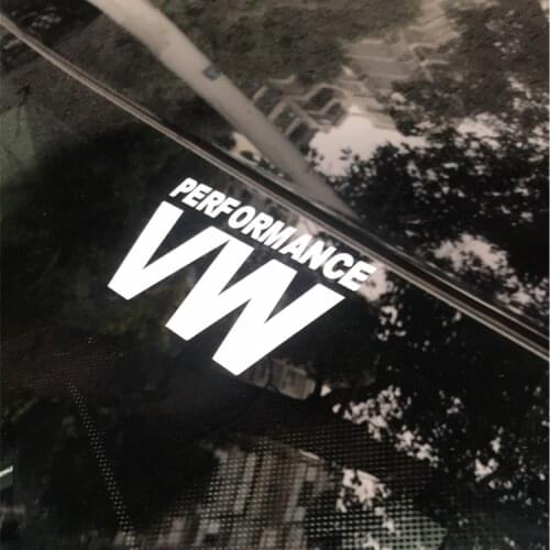 12*6.2cmVW R20GTIVWPERFORMANCE Front Window WindshieldWV Funny Car Styling Decal Stickers Accessories Silver