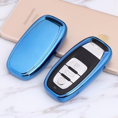 2019 New TPU Key Cover Case For Audi A4 A5 A6 B5 B6 Q7 TT R8 S5 S7 Soft TPU Car Holder Shell Car-Styling Key Protection keychain