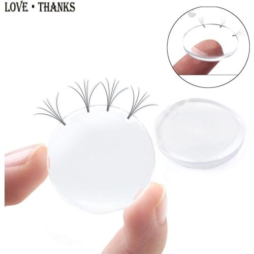 5pcs Eyelash Extension Easy fan lash pads Volume lash patches Beginner make fans tools Eyelash holder Reusable Washable