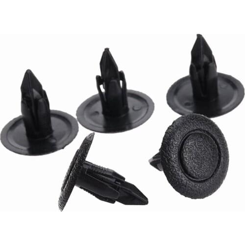 50Pcs Auto Bumper Fender Fastener 6mm Hole Rivet Retainer Push Engine Cover Car Door Trim Panel Clip Fasteners For Suzuki Mazda