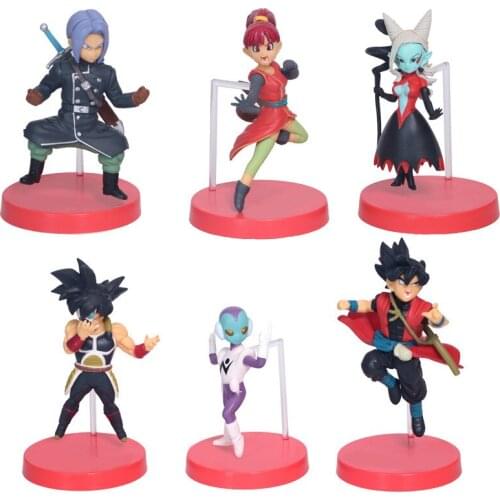 6-piece Dragon Ball Super Saiyan Figure Doll Boxed Decoration Toy Figure Action Figure Classic Childrens Gift Model Decoration