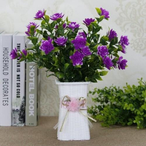 8.5x8.5x14.5CM Mini Handmade Flower Basket For Home Garden Wedding Party Decoration Flower Baskets Vase Plastic