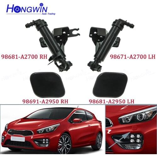 98671-A2700 98672-A2700 Front Left&Right Car Headlamp Headlight Cleaning Washer Spray Nozzle Jet Cover Cap For KIA CEED 12-17