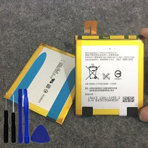 T2 Ultra Real 3000mAh LIS1554ERPC Battery For Sony Xperia T2 Ultra XM50t XM50h D5303 D5306 D5316 D5322