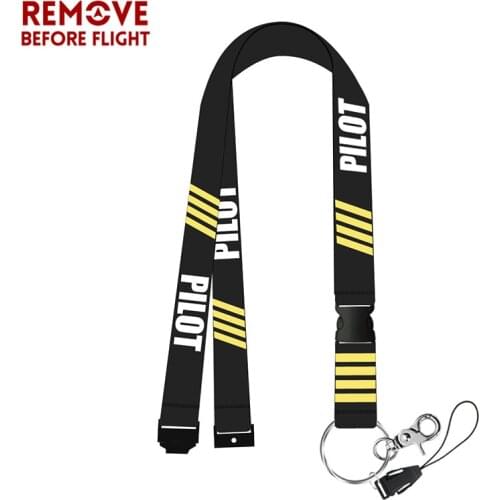 Remove Before Flight Chaveiro Pilot Lanyards for Key Braided Keychain Neck Strap Card Badge KeyChain Motorcycle Lanyard KeyChain