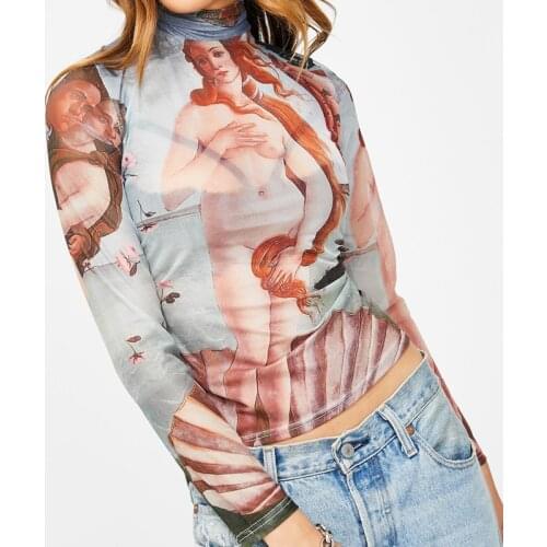 Women's Short T-shirts Fictitni China