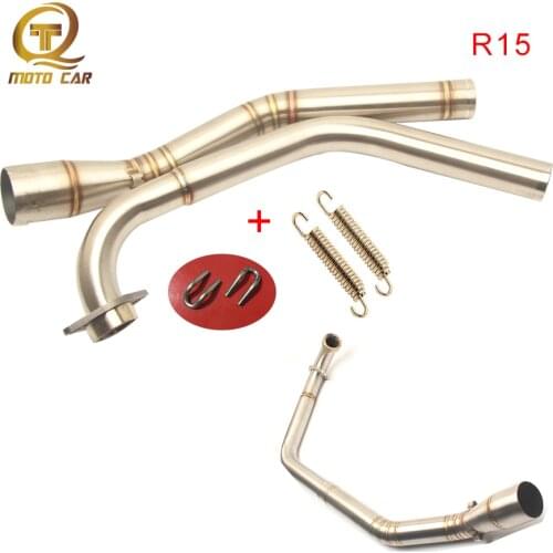 Motorcycle Exhaust Middle tube Pipe Connect Link Escape Muffler for YAMAHA R15 R 15 MT-15 MT 125 System 2008-2010 2011 2012-2017
