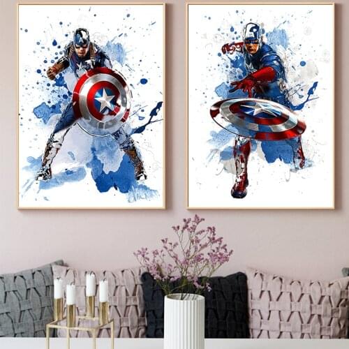 Marvel Avengers Poster and Prints Superhero Canvas Painting Anime Art Wall Picture for Living Room Home Decoration No Frame