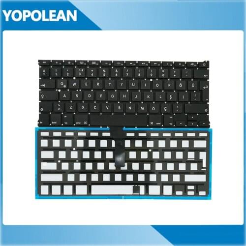 5pcs/lot New Turkey Turkish Keyboard With Backlight For Macbook Air 13" A1369 2011 A1466 2012 2013 2014 2015 2017