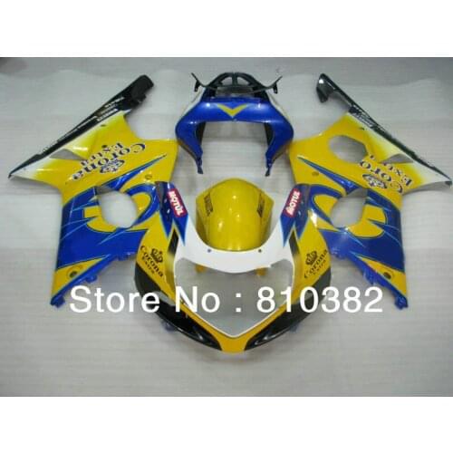 ABS Fairing kit for GSXR1000 00 01 02 GSXR 1000 GSX-R1000 K2 2000 2001 2002 yellow blue Fairings set +gifts SQ86