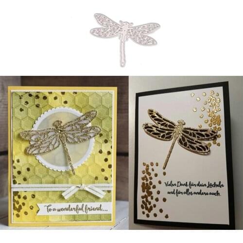 Dragonfly Metal Cutting Dies for DIY Scrapbooking Crafts New Dies Cut Stencils Maker Photo Album Template Handmade Decoration