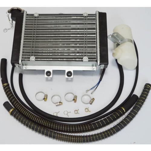 Modified 250cc ATV QUAD BUGGY dirt pit bike radiator with fan water pipe cooling system full set accessories free shipping