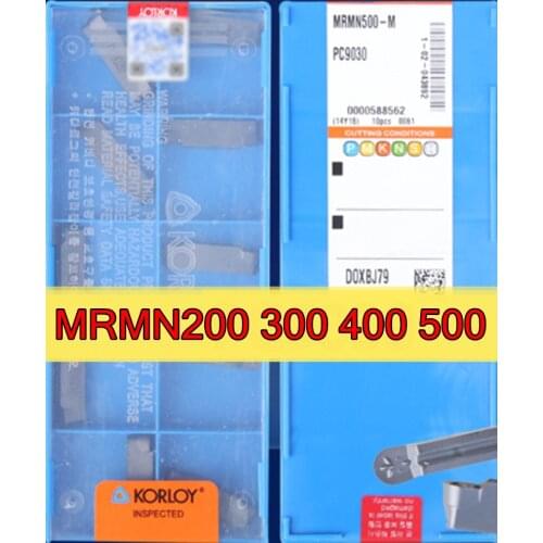 MRMN200 MRMN300 MRMN400 MRMN500 PC9030 10pcs PC9030 Processing: stainless steel KORLOY CNC carbide insert Free shipping