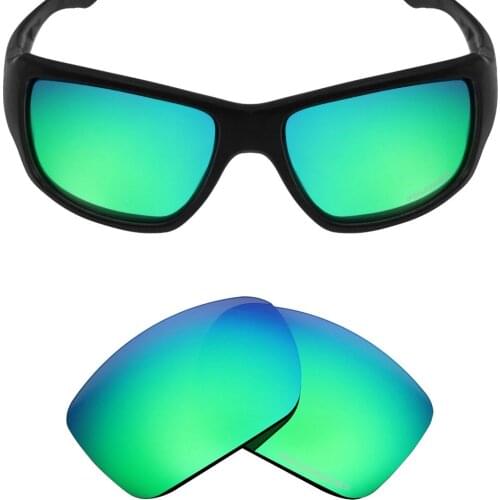 Mryok+ POLARIZED Resist SeaWater Replacement Lenses for Oakley Big Taco Sunglasses Emerald Green