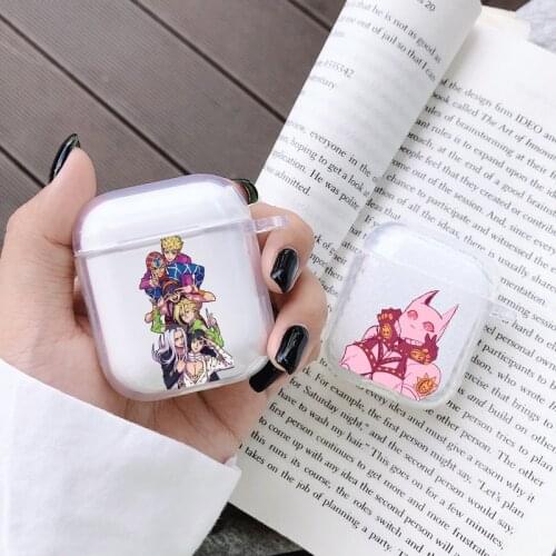 JoJo Bizarre Adventure Anime Bluetooth Wireless Earphone Soft Case For Apple AirPods 1 2 3 Accessories Cover Fundas Coque Case