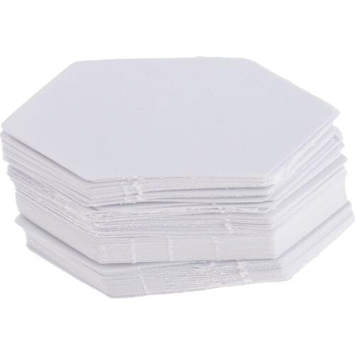 Pack of 100 Hexagon Shape Paper Quilting Template English Paper Piecing for Patchwork, DIY Sewing Tools