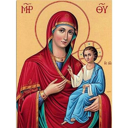 Region Orthodox Icon DIY 11CT Embroidery Cross Stitch Kits Craft Needlework Set Printed Canvas Cotton Thread Dropshipping