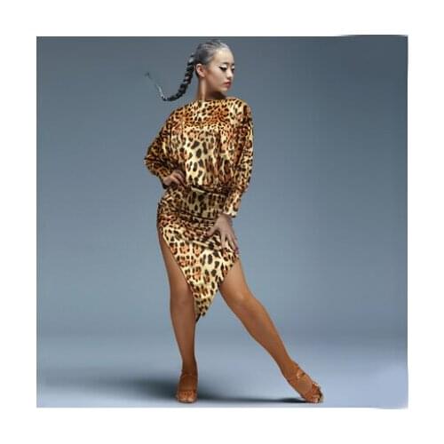 Latin Dance Dress Women Sexy Silk Velvet Ballroom tango Shirts Skirt danskleding franjas roupas tanzrock latein Wear Costumes