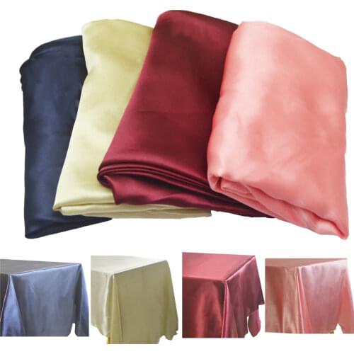 Rectangle Satin Wedding Banquet Home Dining Table Cloth Christmas Birthday Restaurant Table cover Cloth Home Toalha De Mesa