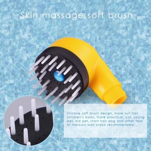Pet Combing Shower Sprayer Water Sprinkler Massaging Brush Dog Shower Sprayer Head with PVC Hose For Dogs And Cats Pet Grooming