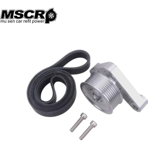 Adjustable EP3 Pulley Kit For Honda 8th 9th Civic All K20/K24 Engines with Auto Tensioner Keep A/C Installed