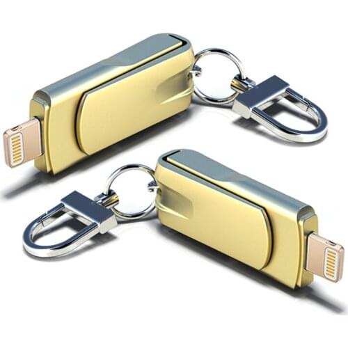 Luxury Lightning USB Memory Stick For iPhone Flash Drive 32G Pendrive 64GB 128GB Pen Drive 16GB For iPad Laptop Dekstop PC
