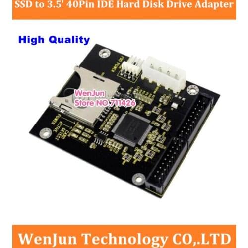 SD SDHC Memory Card to 3.5 inch 40 Pin Male IDE Hard Disk Drive Adapter Card With 4 Pin Power Supply Connector for PC Computer