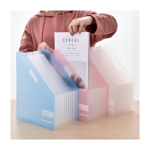 Creative Stretchable Expanding File Folder A4 Paper Organizer For Documents Desk Standing File Folder Case