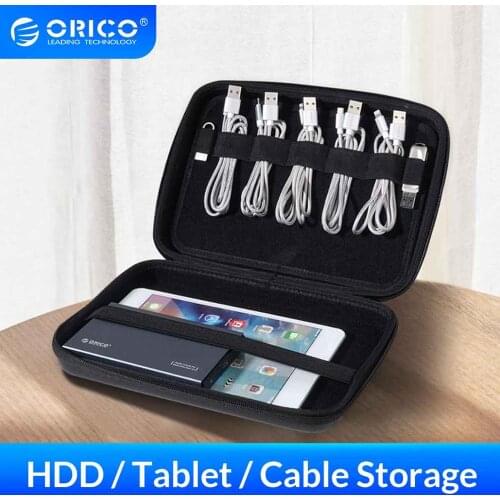ORICO Tablet Storage Bag With Handle For HDD Power Bank Tablet Cable Hard Drive Protection Bag Waterproof Firm Portable