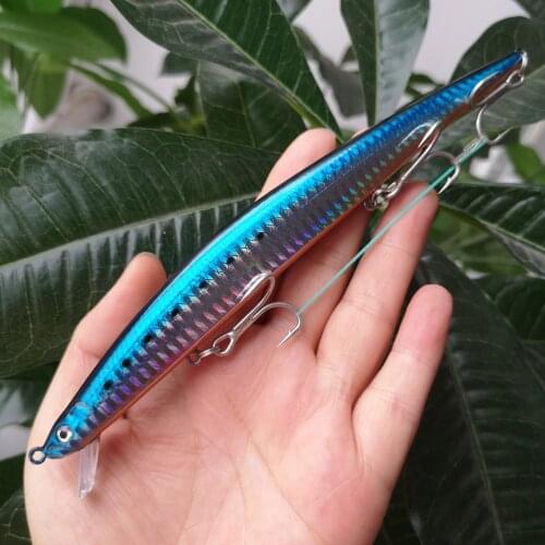 Swolfy 4pcs/Lot Fishing Floating Minnow Lure 30g/175mm 7colors Big Sea Artificial Jerkbait Hard Wobblers Swimming Bait