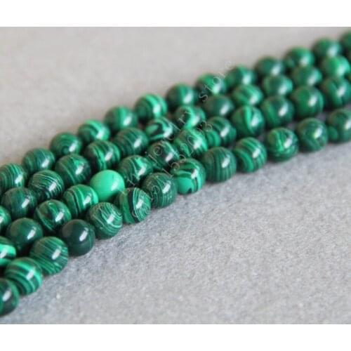T8607 New 8mm green stripe malachite beads round chalcedony beads,Fashion style Fit DIY Jewelry making wholesale
