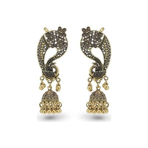 Vintage Bells Dangle Earring For Women Pendientes Bohemian Tribal Rhinestone Long Earrings Fashion Jewelry 2021 NEW