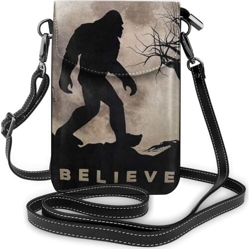 NOISYDESIGNS Funny Bigfoot Sasquatch Printed Phone Bag For Wallet Case Outdoor Shoulder Wallet Phone Pouch Case Pocket Bolsa