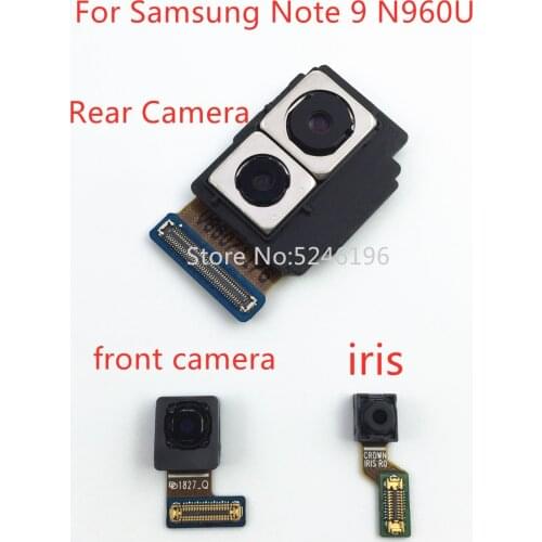 Back big Main Rear Camera front camera iris ID Module Flex Cable For Samsung Galaxy Note 9 Note9 N960U N9600 Original Replace