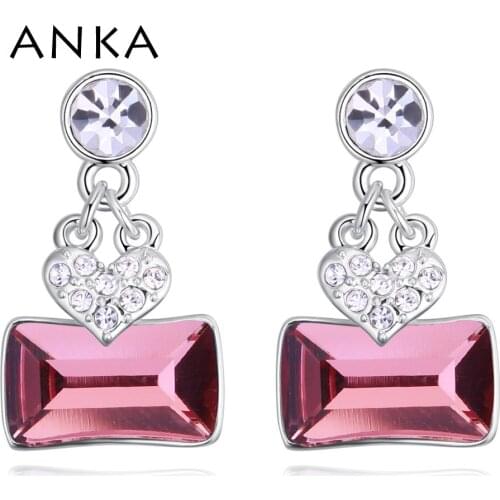 ANKA New luxury Growing Geometric Crystal Earrings For Women Fashion Jewelry Wedding Gift Crystals from Austria #129763