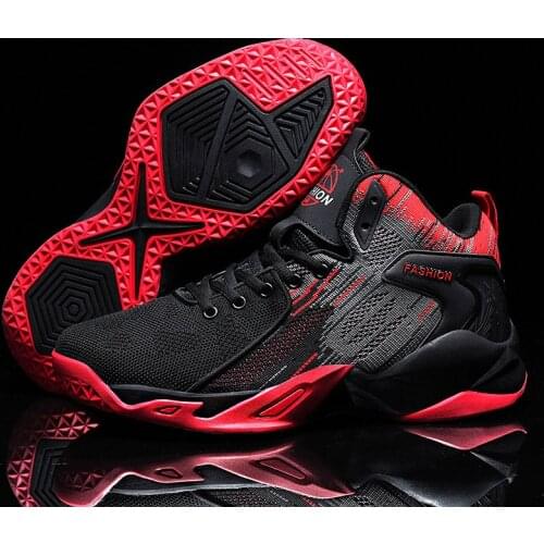 Damyuan High Quality Womens Mens Red Basketball Sneakers Fashion White Mens Casual Sports Shoes Black Male Boots Big Size 36-48