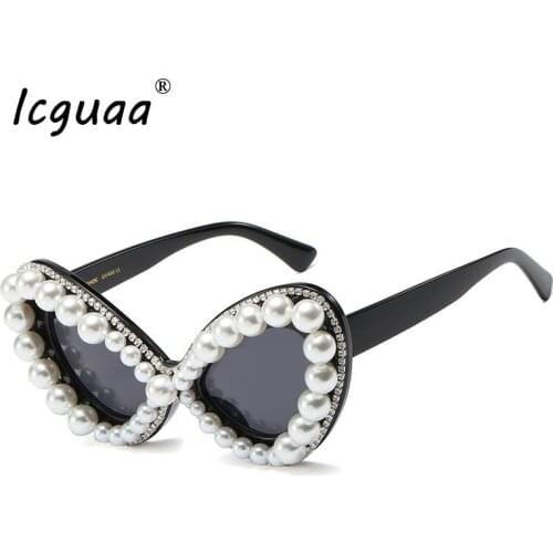 Cat eyes Sunglasses women 2020 Oversized Luxury Crystal Sun glasses fashion Diamond Sun Glasses Oculos UV400