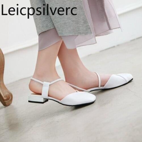 Pumps Spring and autumn The New fashion Square head Shallow mouth Thick heel Low-heeled Womens shoes plus size 28-50