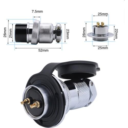 1 SET GX25 Flange Type Aviation Connector M25 Aviation Plugs Sockets