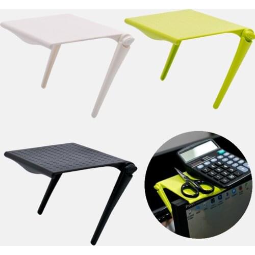 1Pc Office Storage Rack Clip Home Office Organizer Computer Screen Organizer for Cosmetics Shelf Desk Organiser Accessories