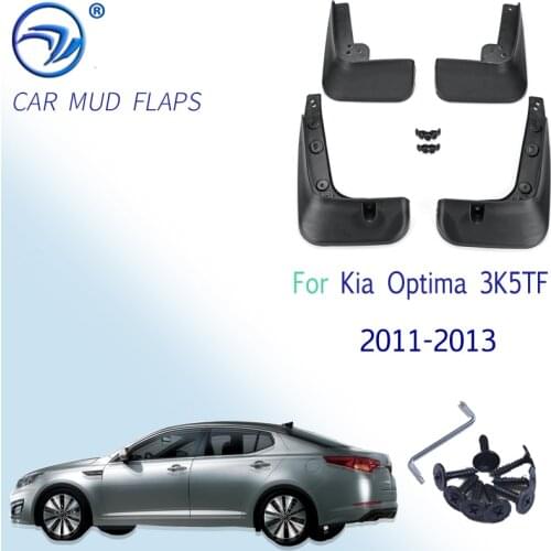 4pcs Car Mud Flaps for Kia Optima 2011 2012 2013 sx Front Rear Fender Flares Splash Guards Auto Mudflaps Mudguards