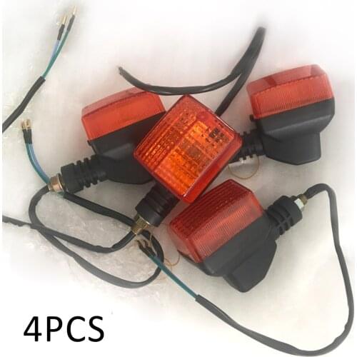 4 Pcs Motorcycle Indicator Blinker Lamp Amber For Honda CBT125 Turn Signal Light Moto Flashing Accessories