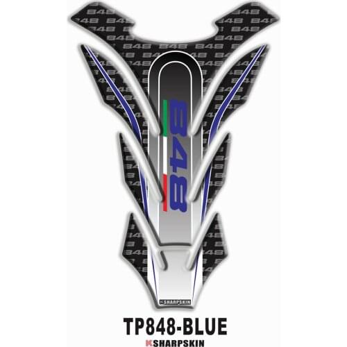 Motorcycle Accessories Tank Pad Gas Fuel Sticker Moto Fishbone Decal Emblem Protector For DUCATI 848 V4 ducati848 v4