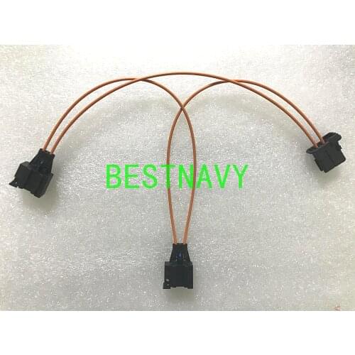 Free shipping MOST Optic Fiber Jumper Cable Multimedia Connectors 2 Female to 1 male For Audi BMW Benz Porsche Amplifier unit